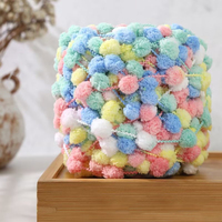 100g/roll Rainbow Ball Yarn Colorful Pom Pom Polyester Yarn For Knitting Diy Handmade Knitted Thread Knitted Blanket Scarf Hat