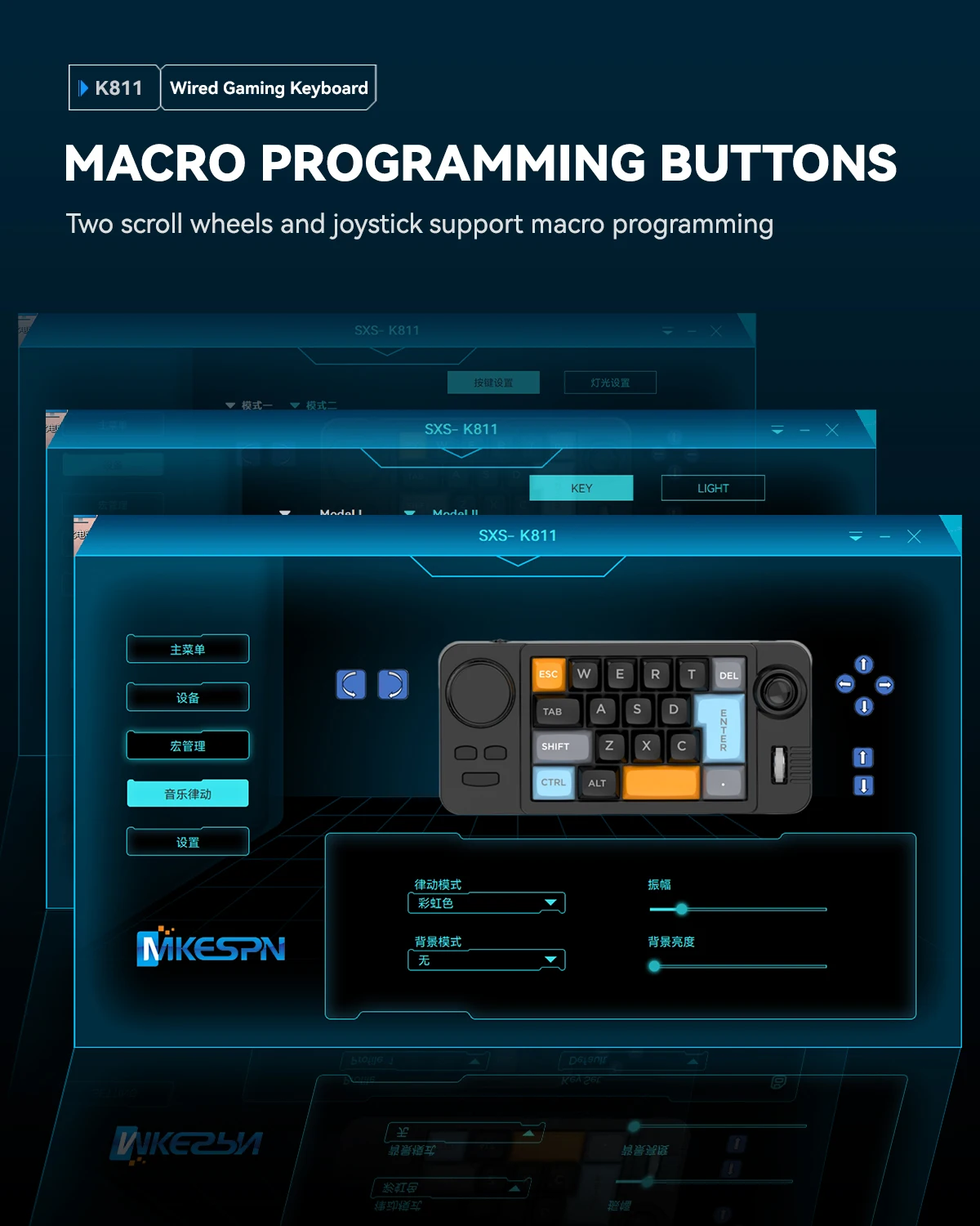 Clavier mécanique filaire d'échange à chaud avec le clavier de programmeur Jostic 19 touches de défilement de Volume pour ordinateur portable