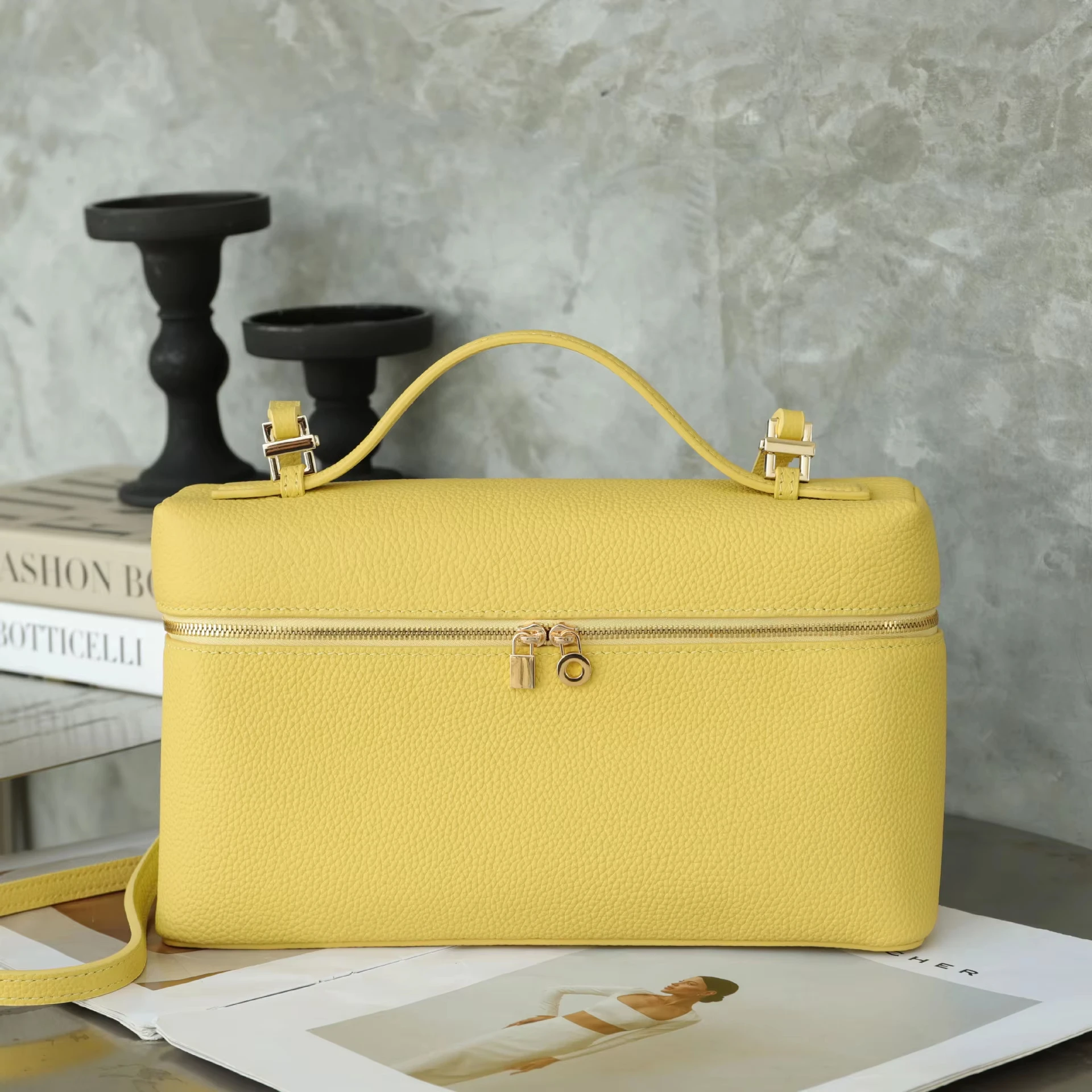 

Women's Bag Handbag Shoulder Bag Crossbody Bags Lunch Box Luxury Designer Genuine Leather LP27 Large Cross Hand-held Cluth
