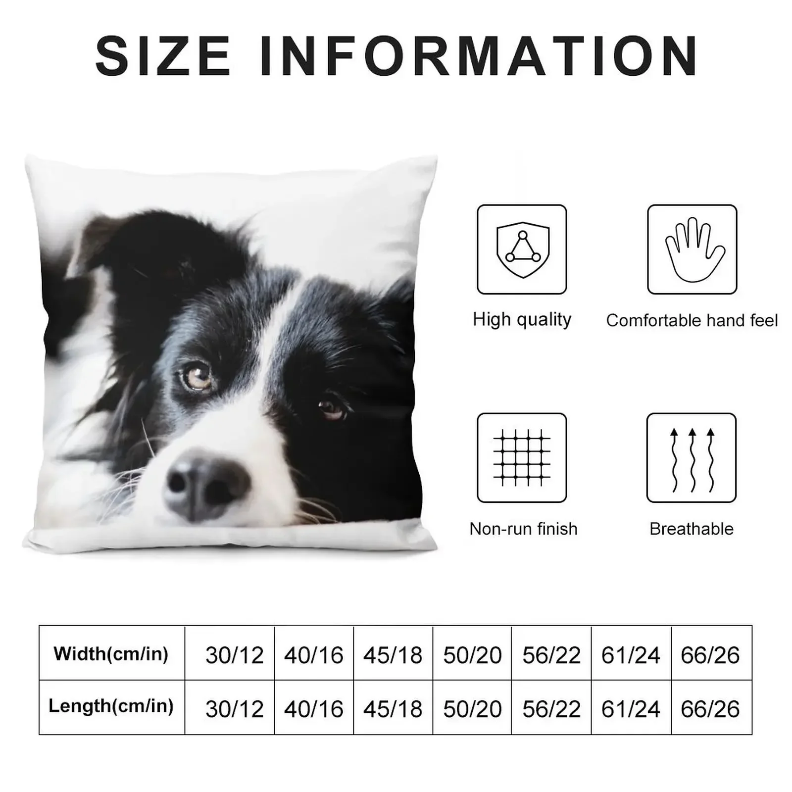 border collie Throw Pillow Pillow Decor Christmas Covers For Cushions Throw Pillow Covers Elastic Cover For Sofa