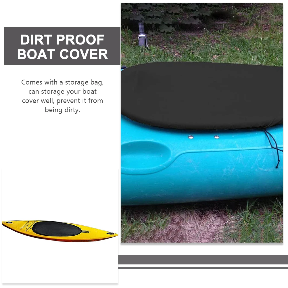 

Kayak Cabin Protective Cover 420D Oxford UV Proof Water Resistant 42 7x24 Inch Black Boat Canoe Seat Storage Bag Dirt Proof