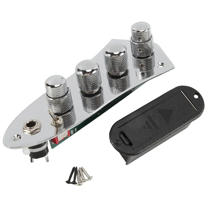 Superior-5 Jazz JB Bass Loaded Wired Control Plate Guitar Parts Plastic+Metal For 4/5 String Bass view 2