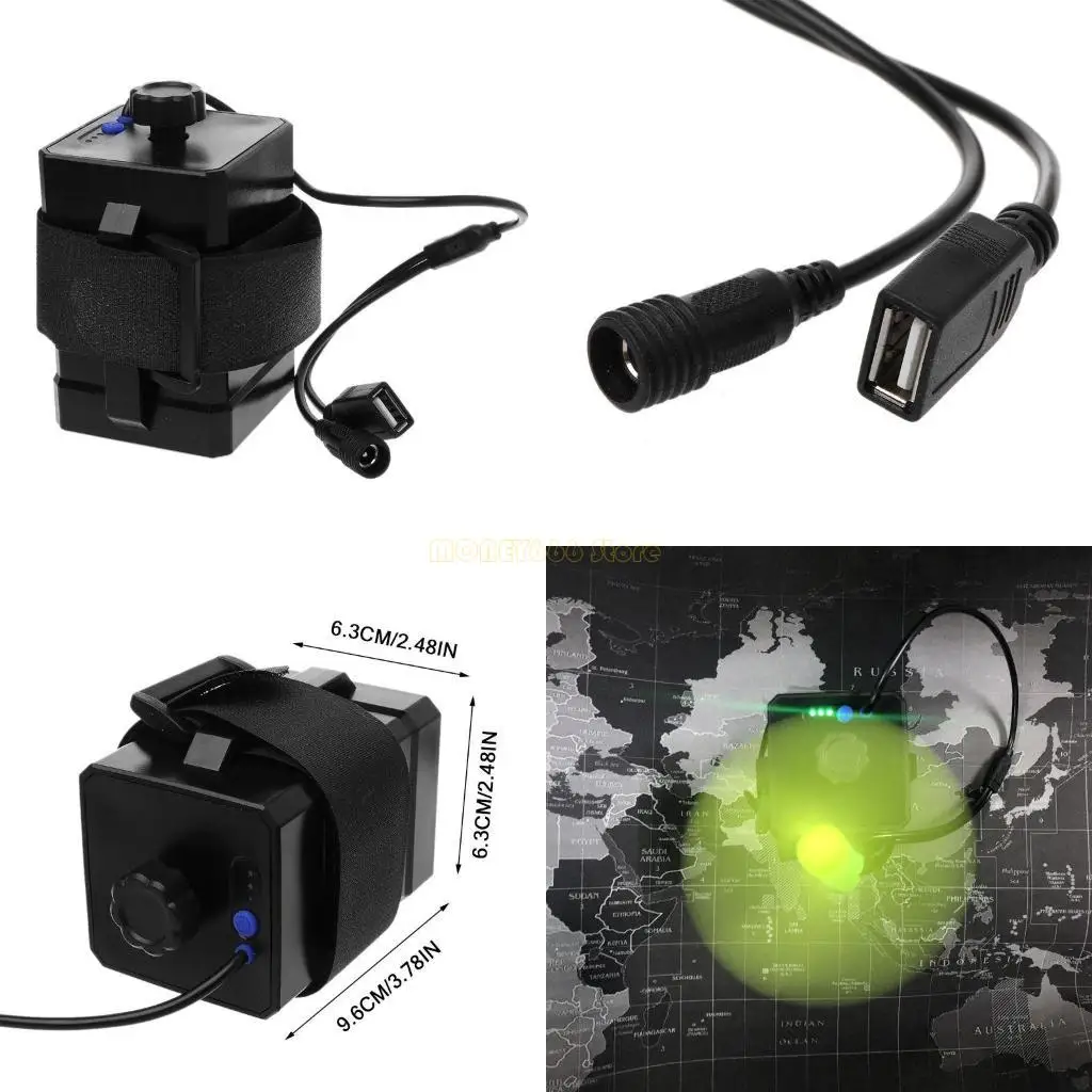 

F62C 18650 Аккумулятор для корпуса водонепроницаемый 12 В USB для зарядки постоянного тока 3x18650 26650 Банка батарея батарея B