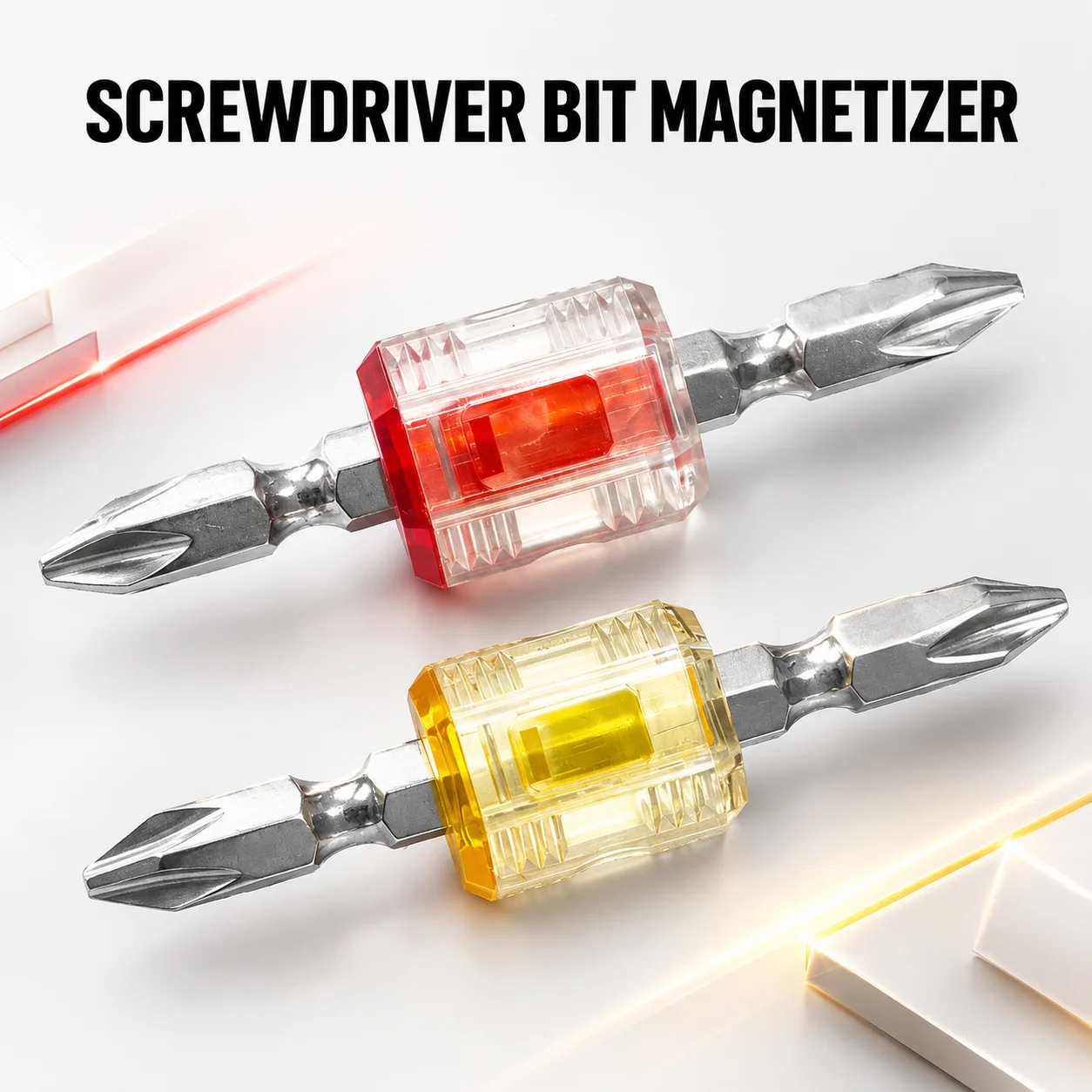 Magnetizer Demagnetization Tool, Magnetic Coil for 6.35mm 1/4in Electric Screwdriver Drill Bits, Strong Magnetic Design