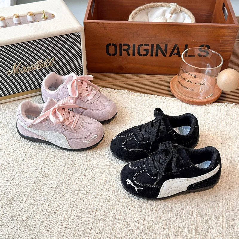 

Children's Casual Sports Shoes Spring 2026 Comfortable Non Slip Outdoor Soft Sole Kids Running Sneakers Boys Girls Flat Shoe