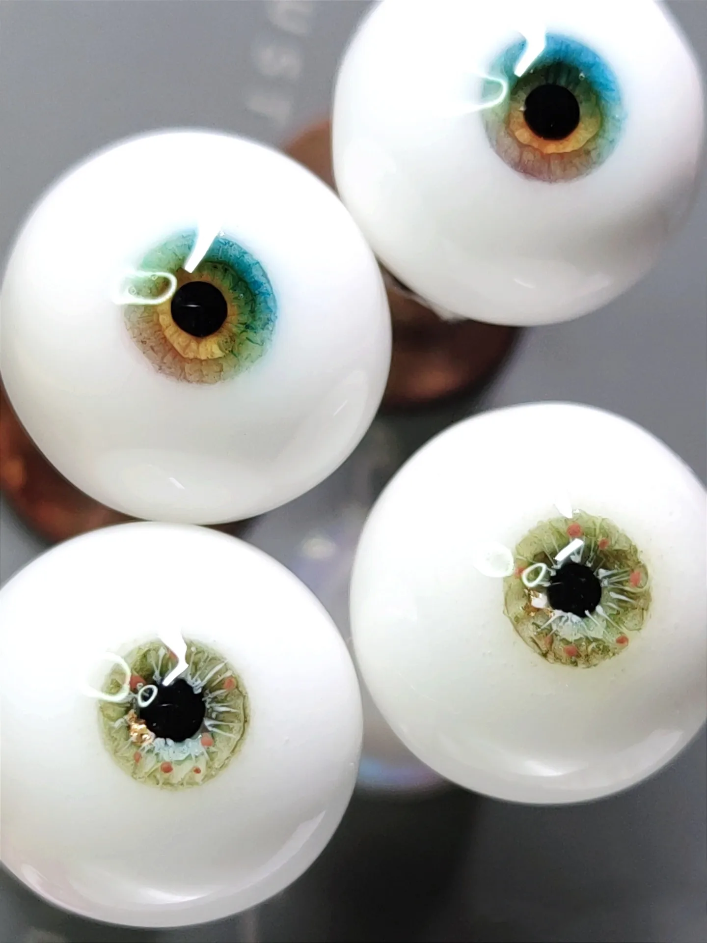 

Painting Style OB11 Doll Safety Eyes, 1/6 BJD Imitation Glass Plaster Eyeball Toy Accessories