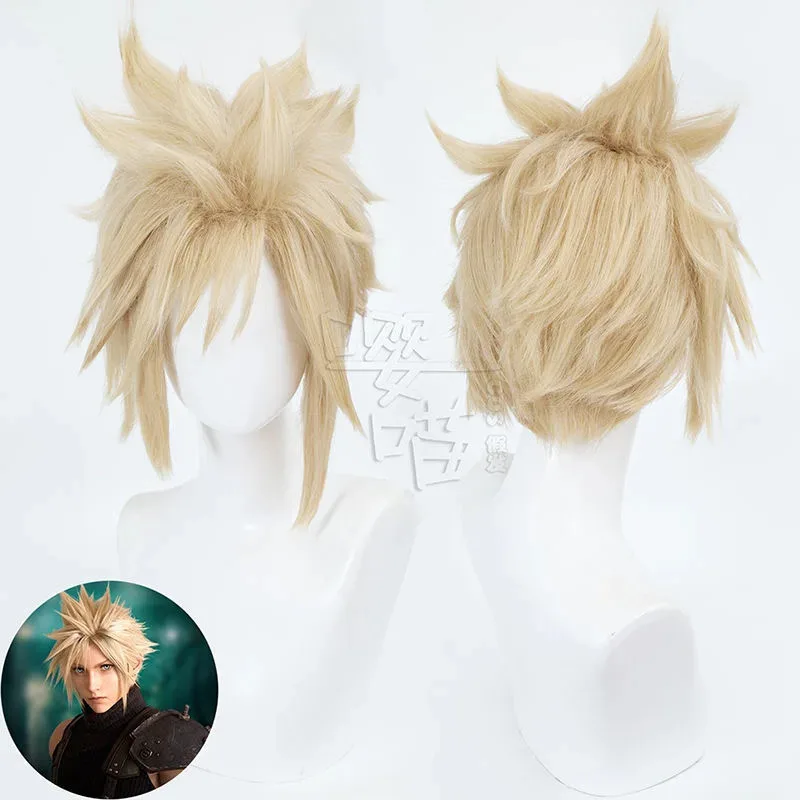 

Final Game Косплей Cloud Conflict Костюм Фэнтези FF7 Взрослые мужчины Жилет Брюки Пояс Парик Хэллоуин Карнавальные наряды S;5'B,8.V