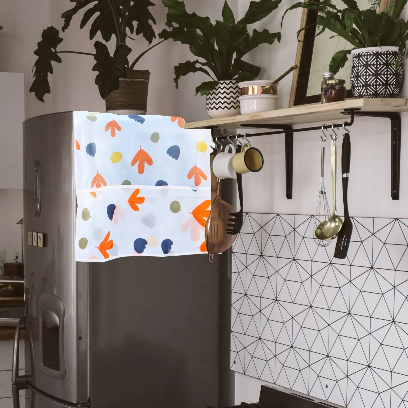 3 قطعة غطاء ثلاجة بيفا مقاوم للماء والأوساخ والدليل على الثلاجة تخزين المأوى شفافة سهلة التنظيف غطاء ثلاجة المطبخ #4