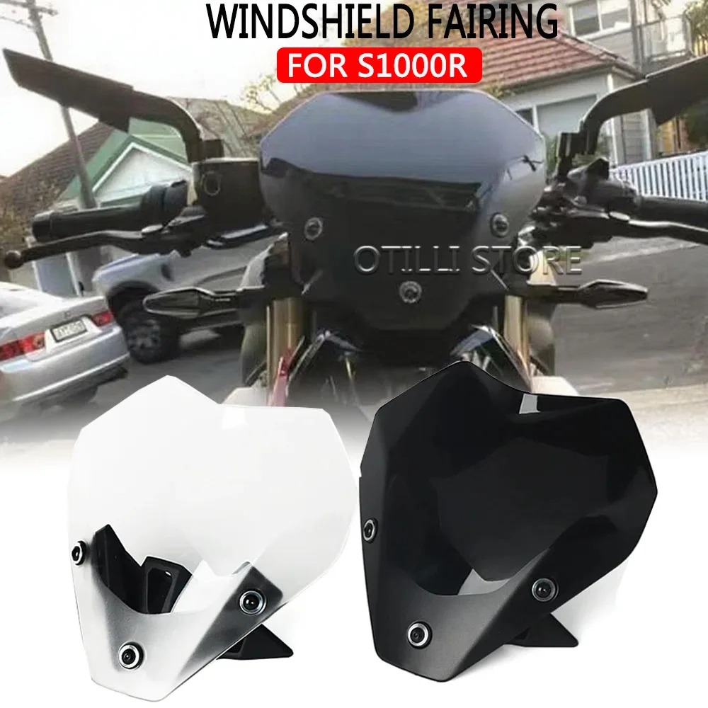 

NEW Motorcycle Spoiler Windscreen Windshield Wind Deflector Screen Shield Spoiler FOR BMW S1000R S 1000 R S 1000R 2021-2025 2024