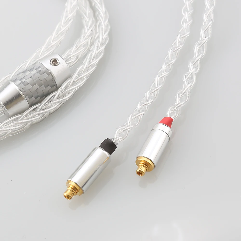 Hifi 2.5/3,5mm 4,4mm xlr ausgewogen 8 Adern 99.99% reines Silber Kopfhörer Kopfhörer verbessertes Kabel für mmcx akg n5005 n40 n30