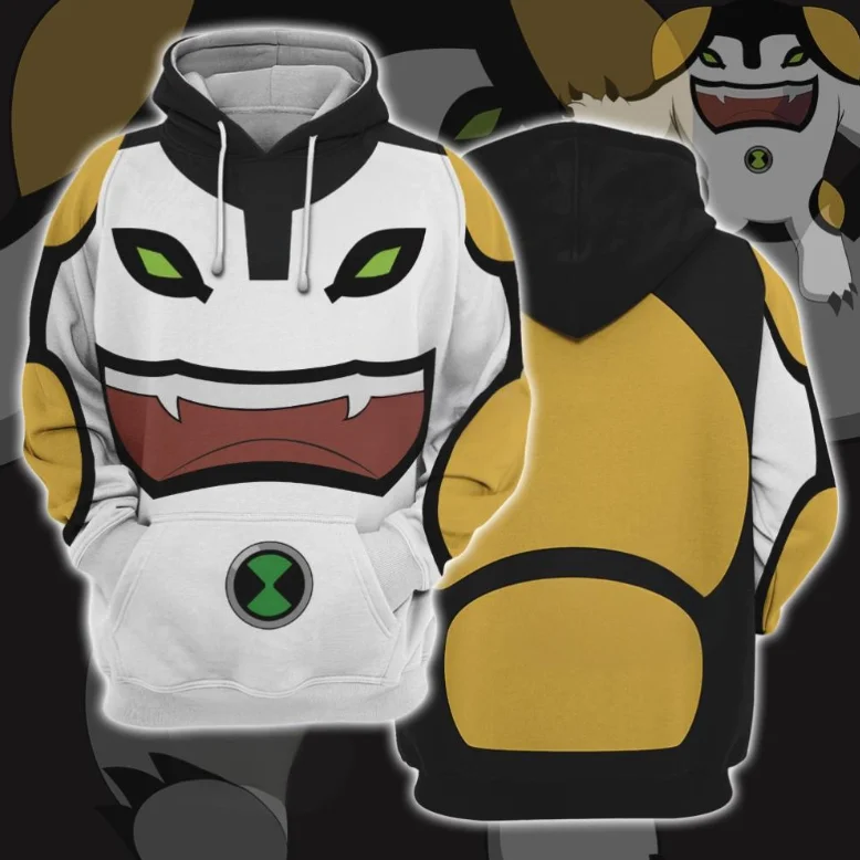 New Anime Omnitrix Ben10 Cosplay Hoodies Sweatshirt Male 3D Print Men Women Tracksuit Coat Oversized Harajuku Y2k Men's Clothing