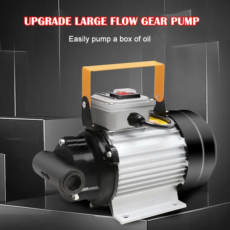 900W Self-Priming Gear Oil Pump 12V/24V/220V Portable Micro diesel hydraulic engine High -viscosity electric Oil Transport Pump