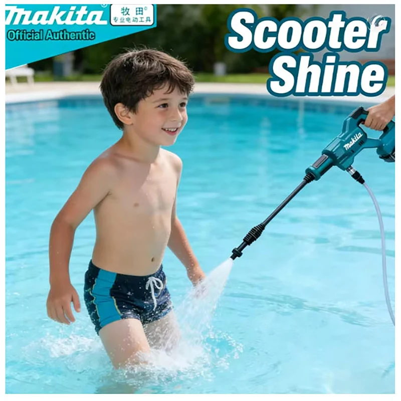 

Genuine Makita 18V Lithium Battery Portable Cordless Pressure Washer Car Wash Gun with 5 Modes Outdoor Camping Garden 18V Makita