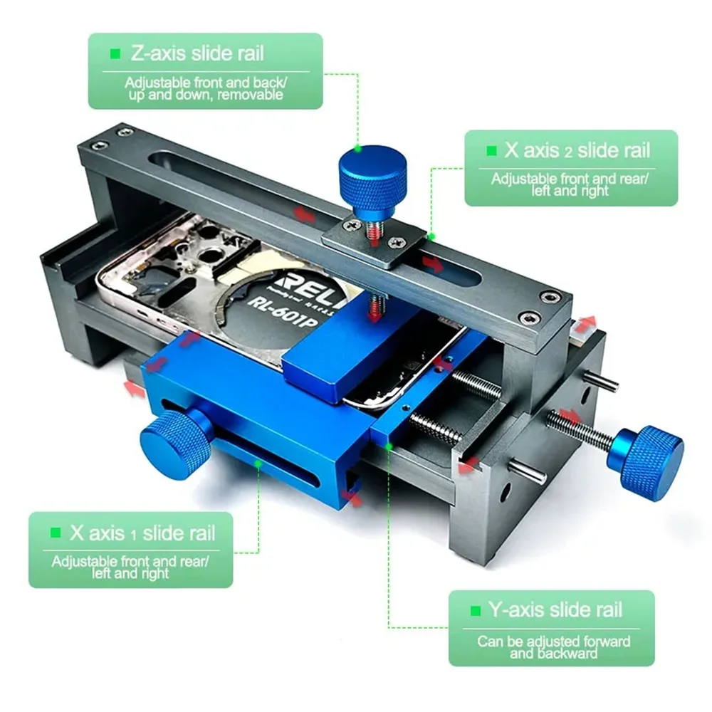 RELIFE RL-601P Multifunctional Mobile Middle Frame Corrector with RL-035D Broken Frame Repairing Adhesion for Phone Repair