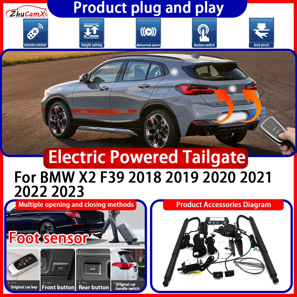 ZhuCamX Electric OEM Powered Tailgate for BMW X2 F39 2018 2019 2020 2021 2022 2023Anti Pinch Smart Intelligent Control Gate Lift