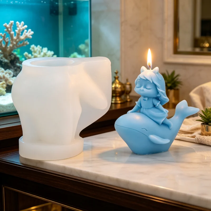 Whale And Dolphin Candle Mold  - Resin Ocean Wave Mold review and price
