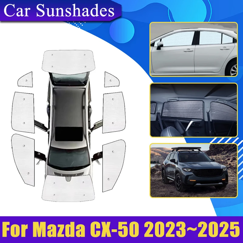 

Car Covers Full Coverage Sunshade For Mazda CX-50 CX50 GT VA 2023 2024 2025 Sun Shade Privacy Blocks Heat insulation Accessories