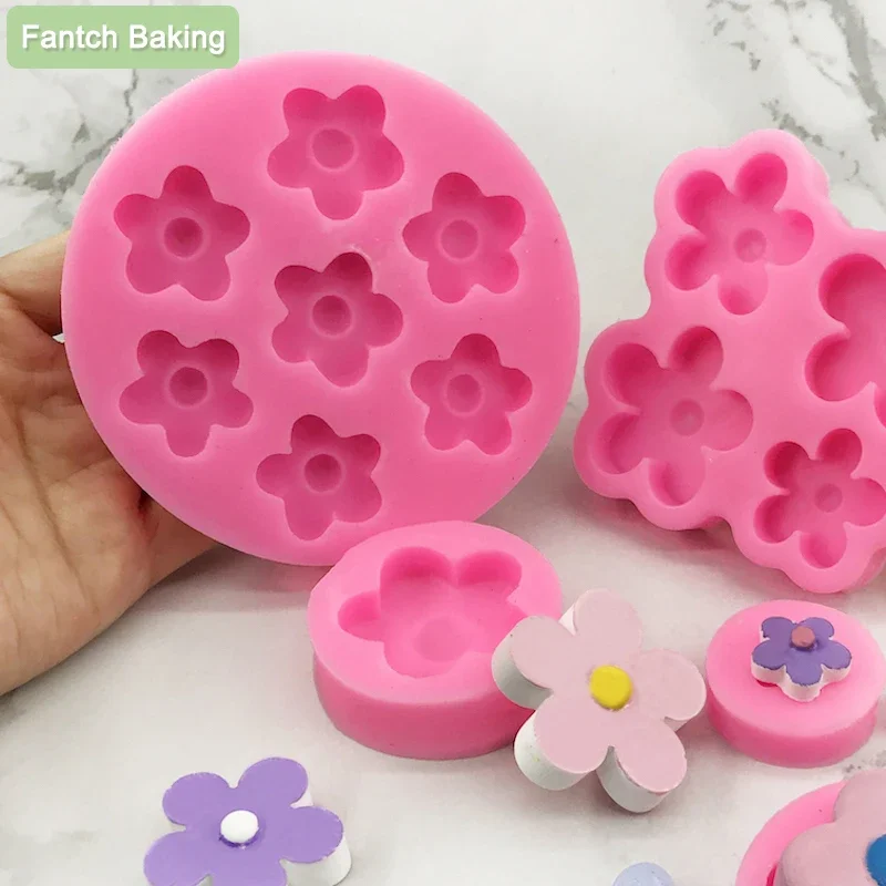 

Kinds Cartoon Flower Soft Silicone Mold Sakura Cake Fondant Mold Wedding Cupcake Food Candy Chocolate Decoration Baking Tool