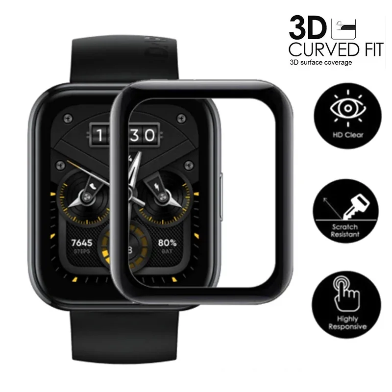 Folia ochronna 3D Curved Edge do Realme Watch 3 Screen Protector do Realme Watch 2 2 Pro Smartwatch TPU Protector Films