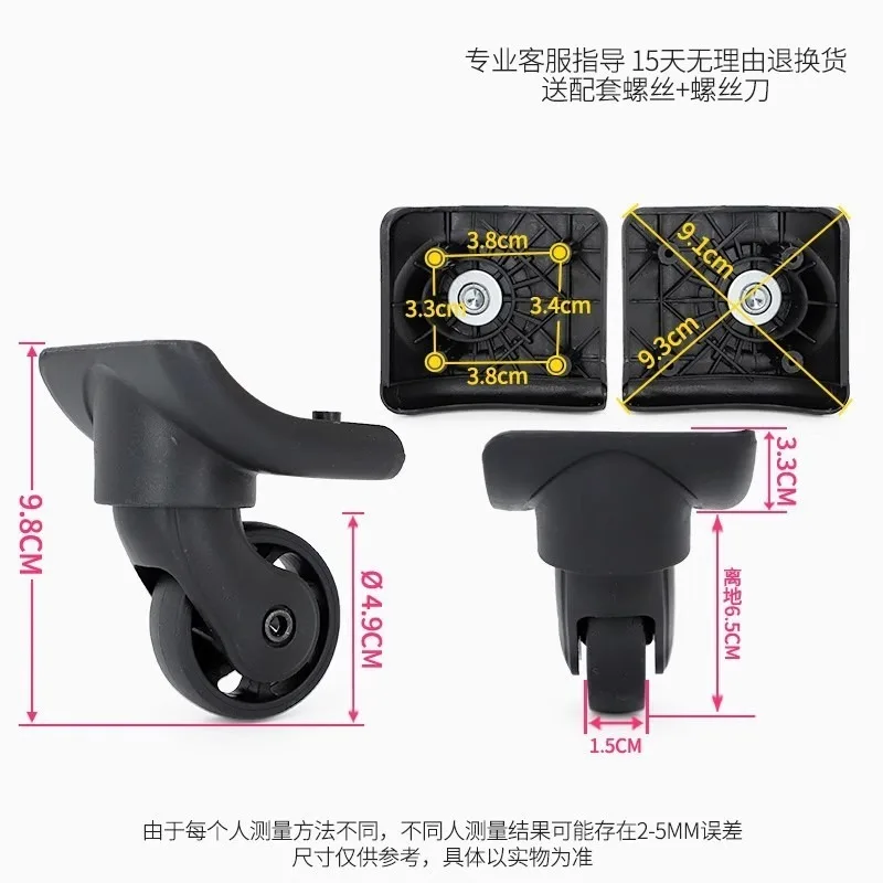 Luggage Wear-resistant Spinner Wheel Fit For Samsonite Trolley Suitcase Replacement Spare Parts