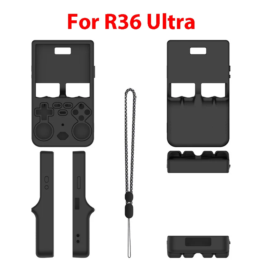 

For R36 Ultra Handheld Gaming Console Silicone Protective Case Anti-Slip and Dust-Proof Storage Box