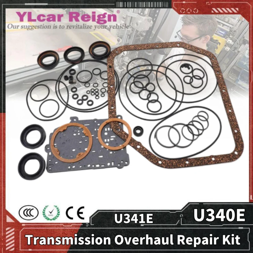 U340E U341E U340 4-Speed Automatic Transmission Gearbox Overhaul Rebuild Repair Kit Seals Gasket Fit O-rings for TOYOTA Corolla