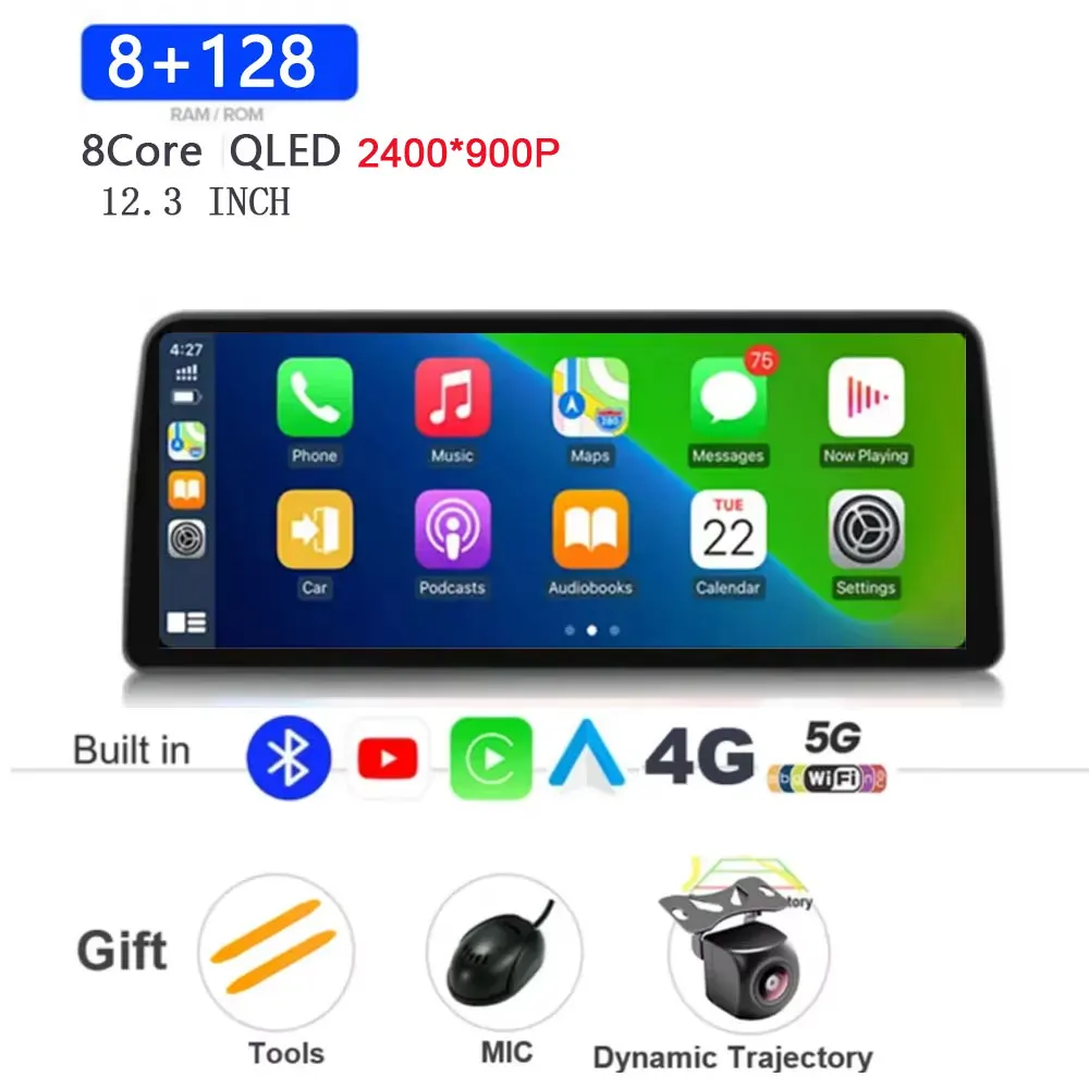 12,3 inch Android 15 voor Honda Accord 8 Spirior Acura Tsx 2009-2013 auto multimedia speler stereo ontvanger radio GPS 4G WIFI BT