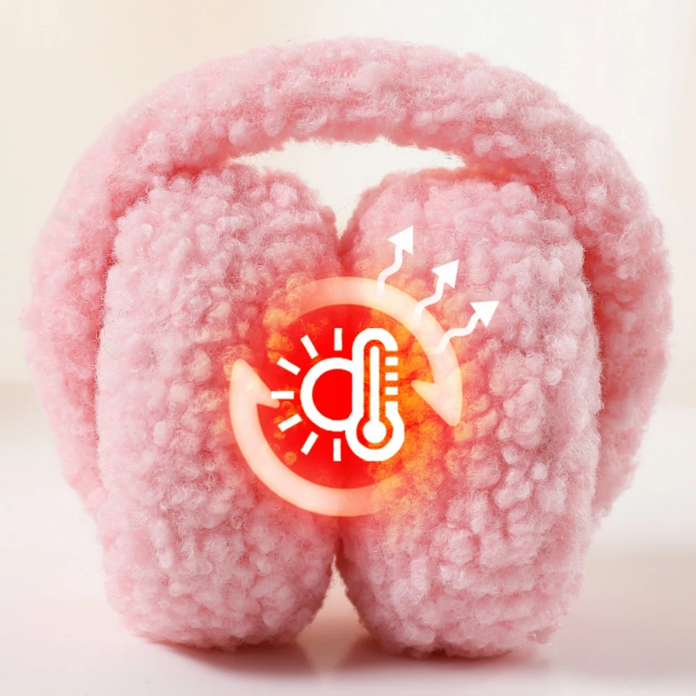 Bonito de pelúcia fones de ouvido inverno earmuffs feminino quente macio capas de orelha imitação cashmere faixa de cabelo moda earflap suprimentos ao ar livre