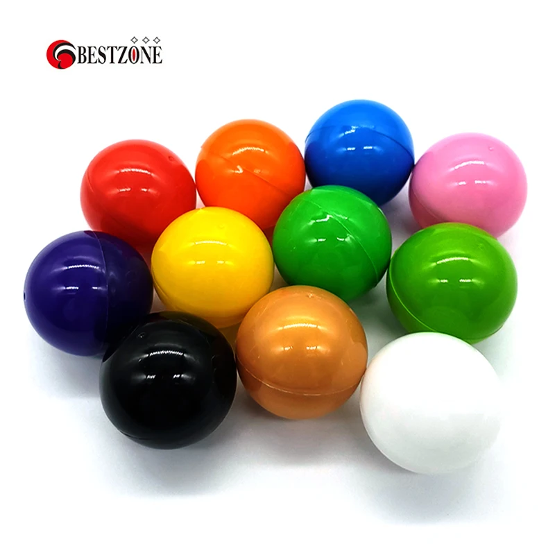 

1000Pcs 50MM Plastic PP Empty Toy Capsules Colorful Surprise Ball Container Eggshell Decoration For Gashapon Kid Vending Machine