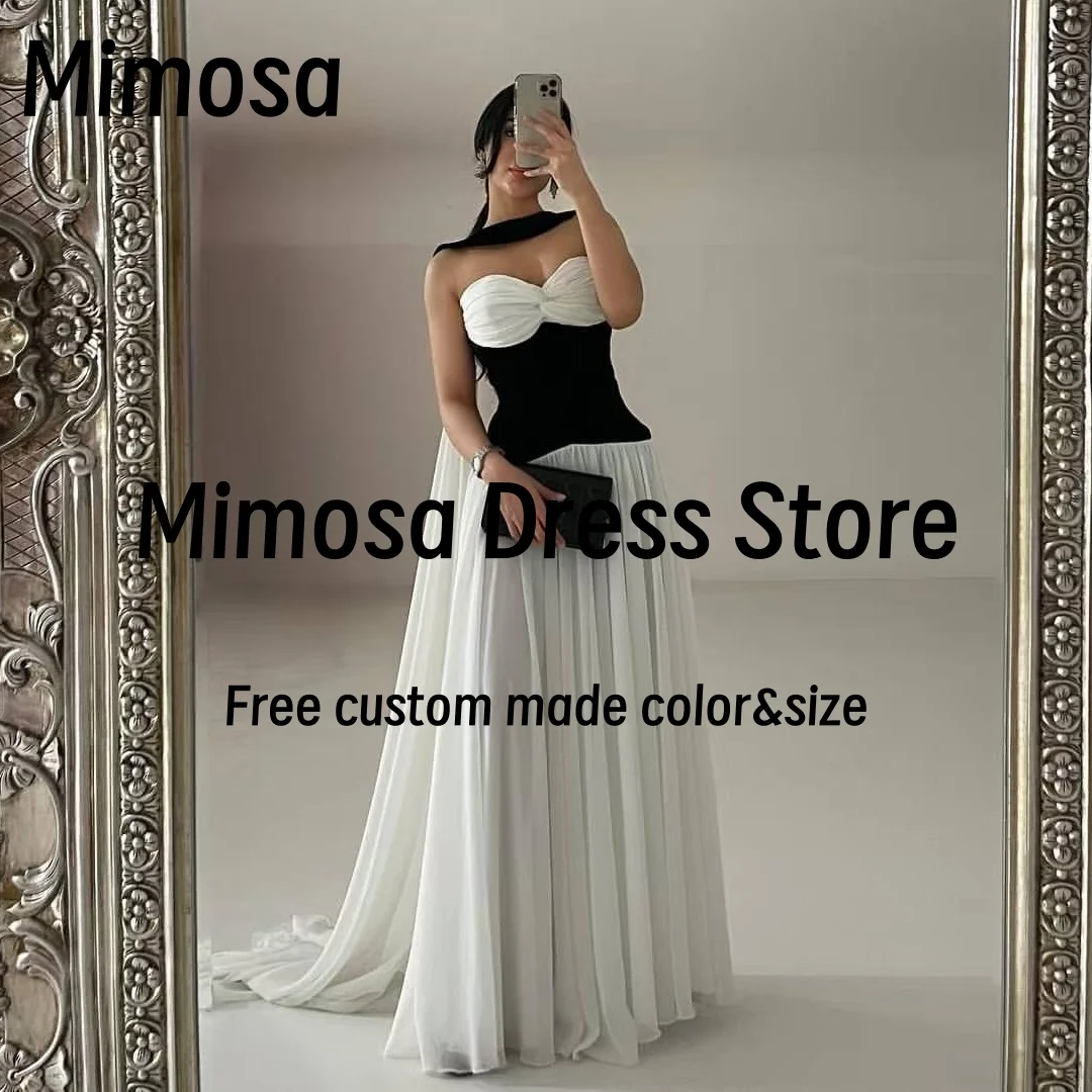 Mimosa Saudi Prom Dresses 2025 Sweetheart Robe De Soirée Contrast Color Women's Evening Party Dress with Shawls Customized