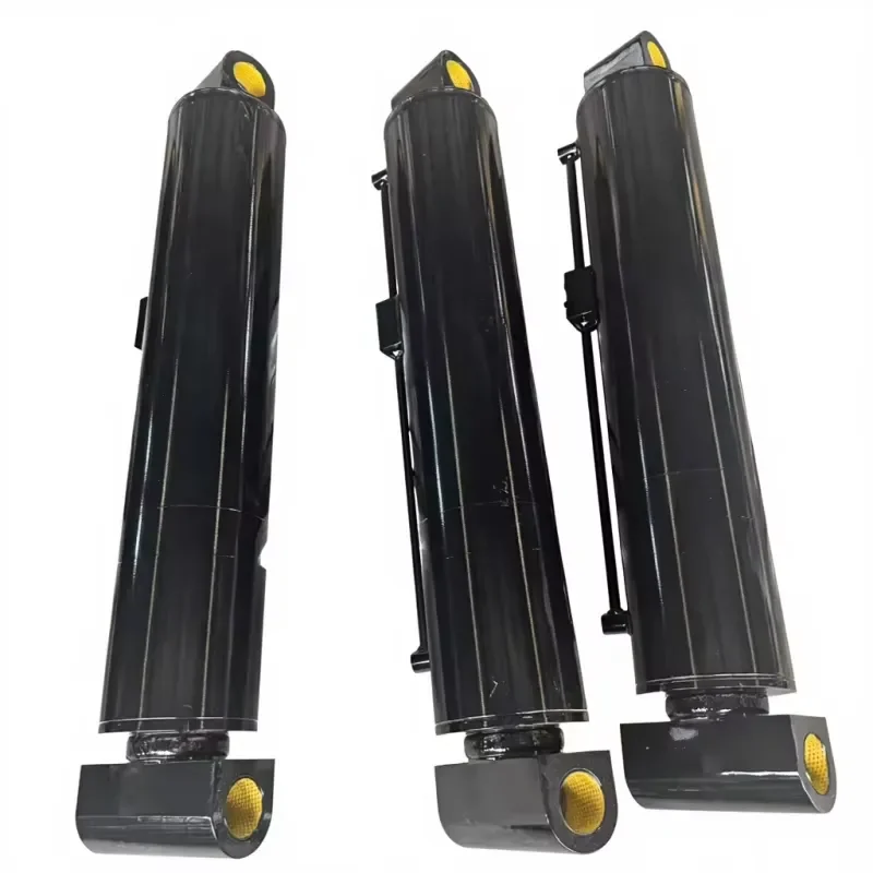 Single Acting High-Tonnage Steel Ram Hydraulic Cylinder Hard Chrome Plated Piston Rod for Construction Machinery/Crane