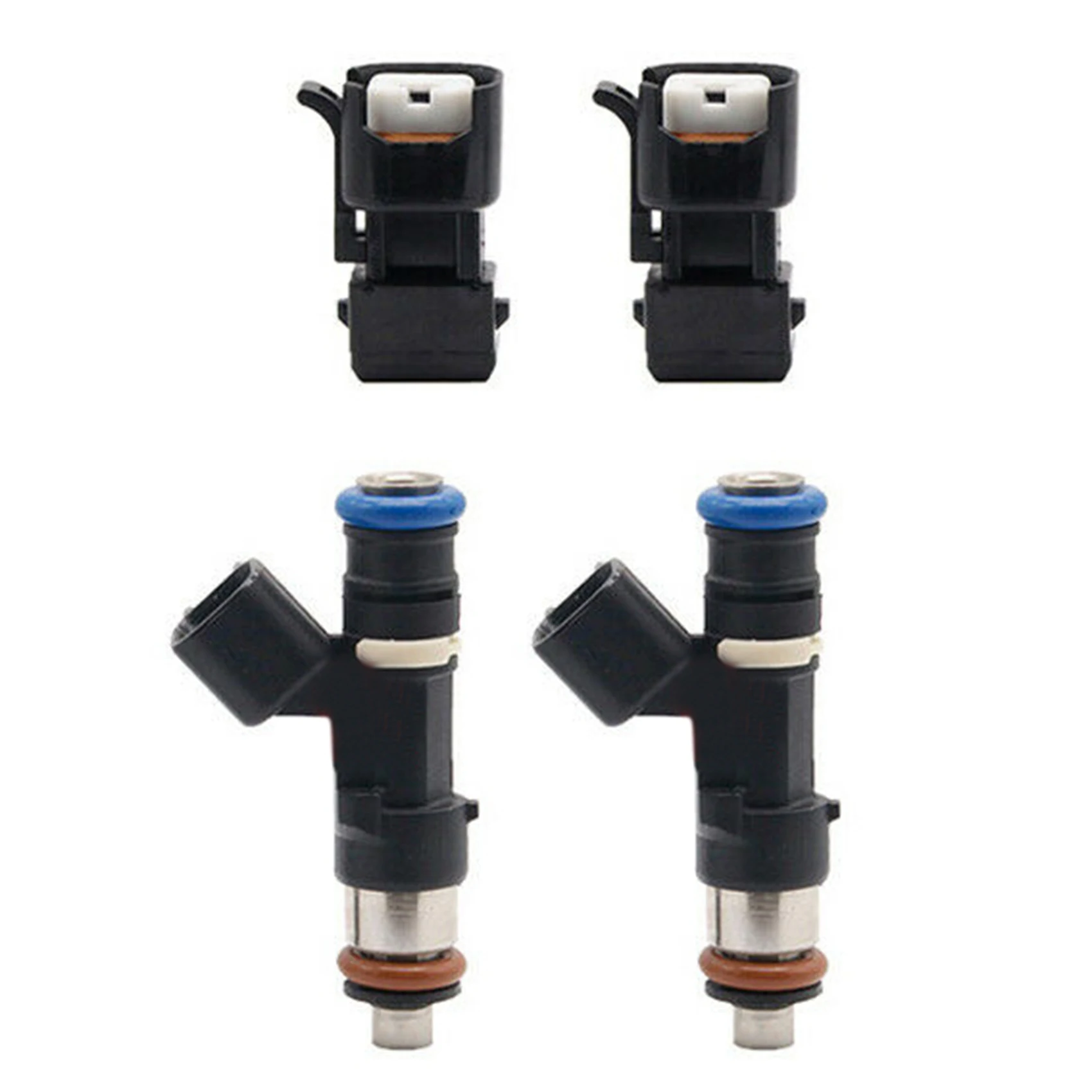 2 Sets Fuel Injectors 60Lb 630Cc with Converter for - A4 TT for Golf 1.8T Turbo 0280158298 0280158298