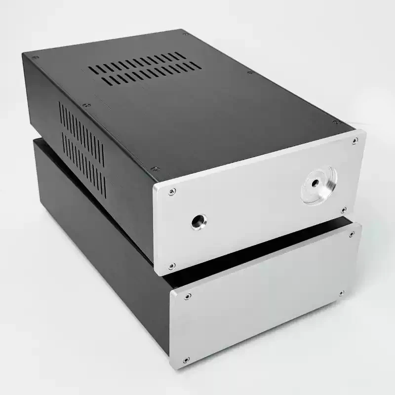 Hezhi Audio 220*90*340mm All-Aluminum Power Amplifier Chassis / Headphone Amplifier Case / Amplifier Enclosure DIY Box