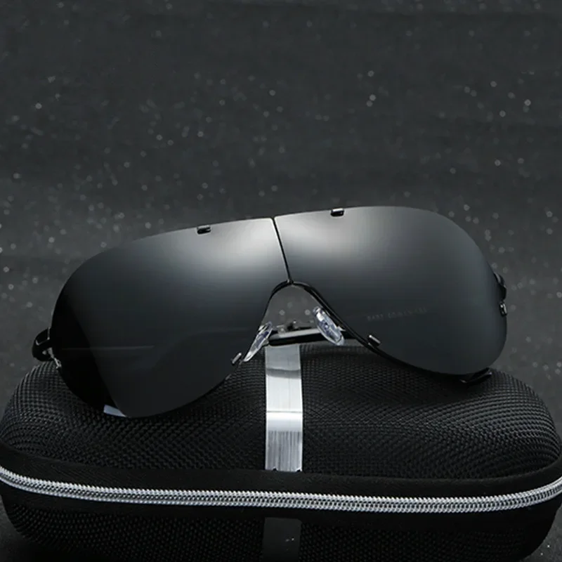 Men's Sunglasses New 2022 Polarized Male Sun Glasses Top Quality Foldable Temple Sunglass for Men Brand Designer