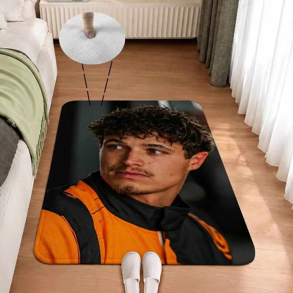 L-Lando N-NorriS LN-McLaren-S Home Decor Short Plush Floor Mat, Non-Slip & Easy to Clean for Multi Doorways