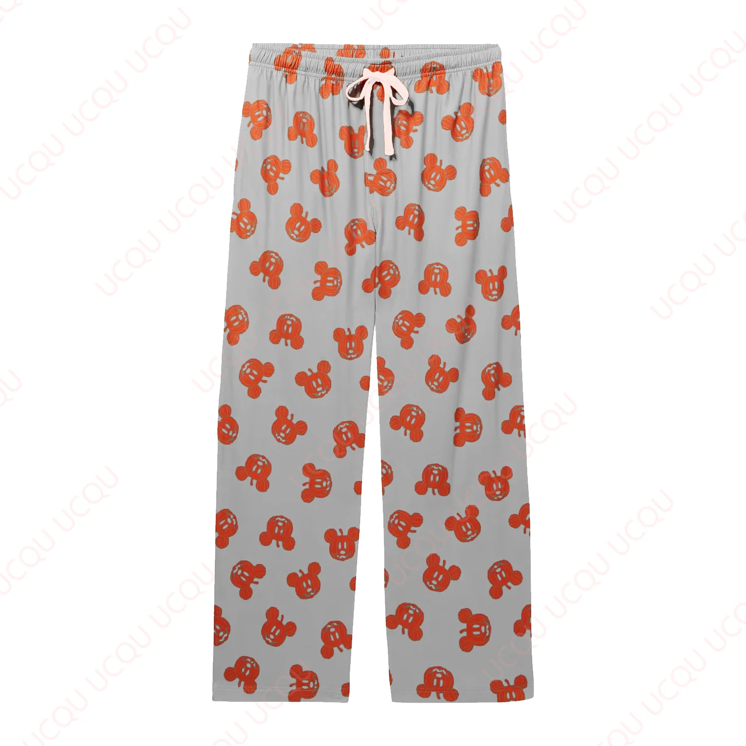 

Disney Mickey Mouse Pumpkin Allover Print Sleep Pants Summer Beach pants Close Trousers Home Clothes Loose Sleeping Pants