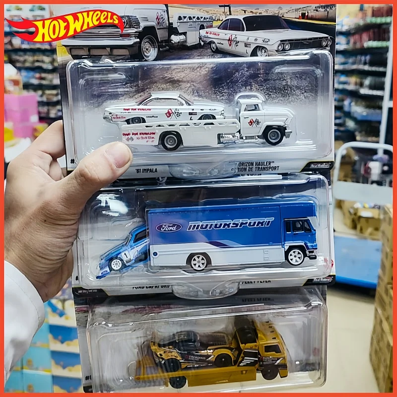 2026 Nowe Hot Wheels Team Transport J Case Capri Gr5 Impala i Supra 1:64 Kolekcjonerskie Pojazdy Odlewane Prezent na Urodziny Boże Narodzenie