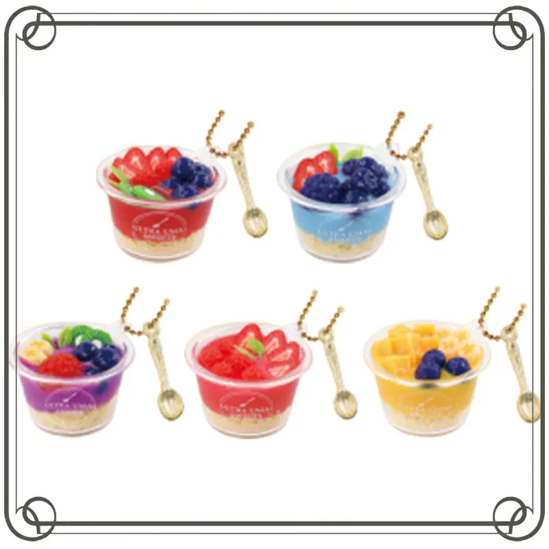 

Кубок йогурта, кулон, гашапон, имитация фруктового торта, десерта, миниатюрная модель, орнамент, экшн-фигурка на память, модель игрушки