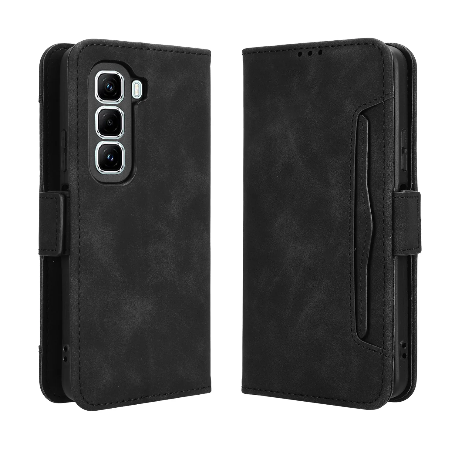 Separate type many Card Slot Wallet Back Cover For Infinix Hot 50 Pro Plus 4G 6.78 inch Flip Leather Fall prevention Phone Case