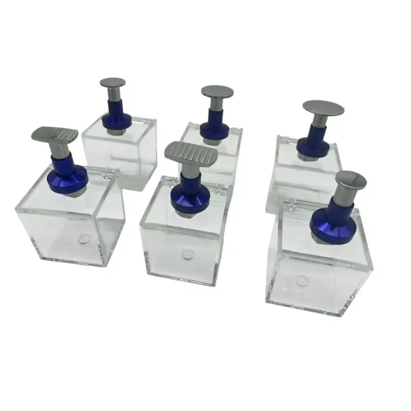 

Набор из 6 прочных клеевых присосок PDR из нержавеющей стали для беспокрасочного удаления вмятин, прозрачная коробка, инструменты для ремонта кузова автомобиля после градобитых повреждений