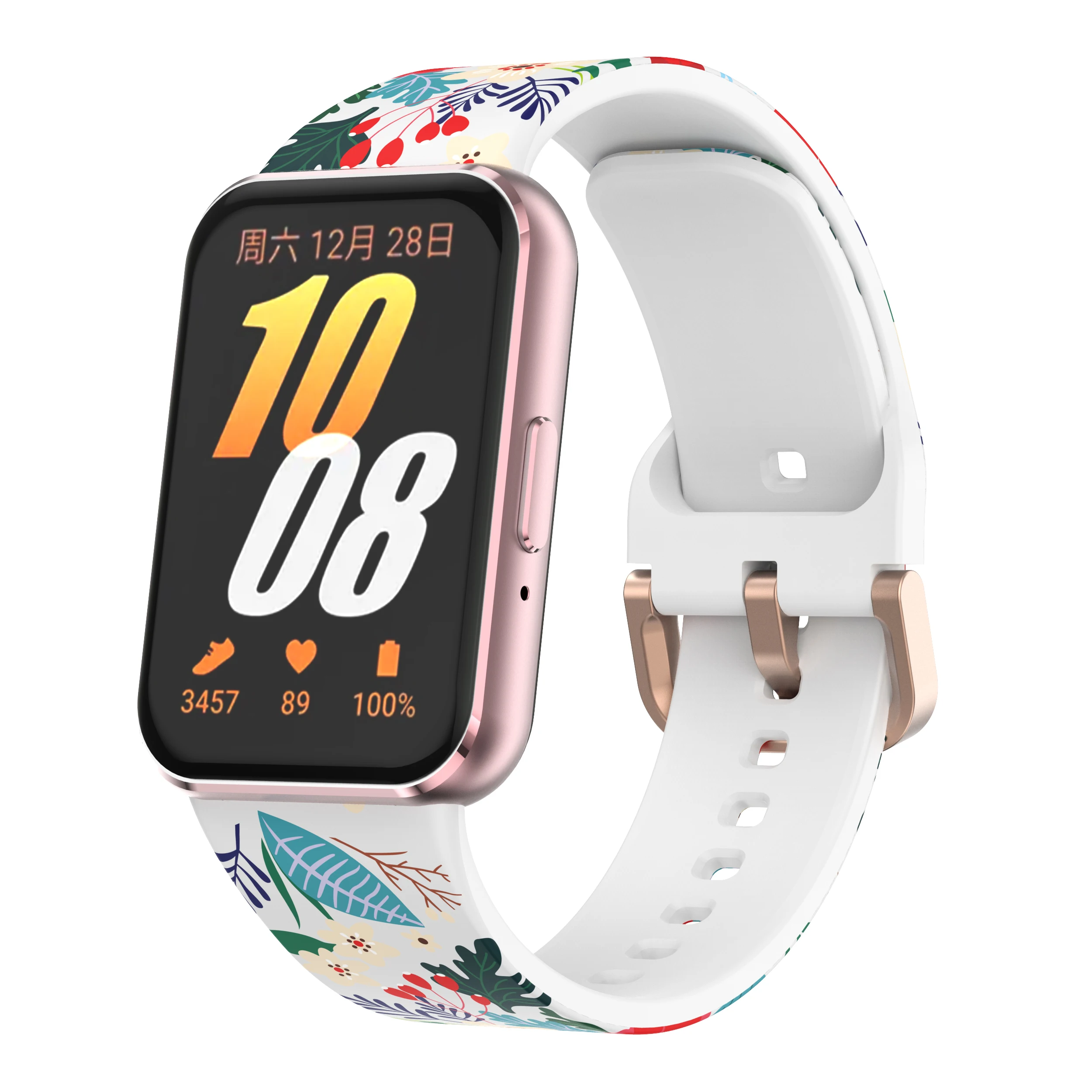 Printed Band for Samsung Galaxy Fit 3 Strap accessories Sport Rubber belt Silicone Bracelet Correa for Samsung Galaxy Fit3 Bands image 2