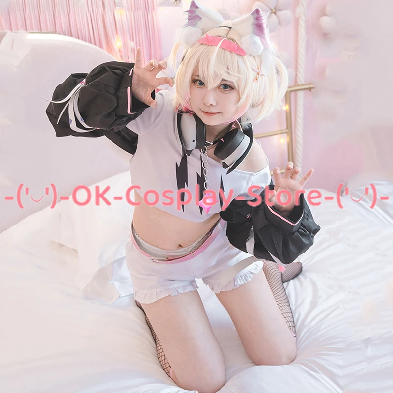 

Mococo Abyssgard Cosplay Costume Vtuber Cosplay Dress Sexy Party Suit With Tail Halloween Carnival Uniforms Custom Made