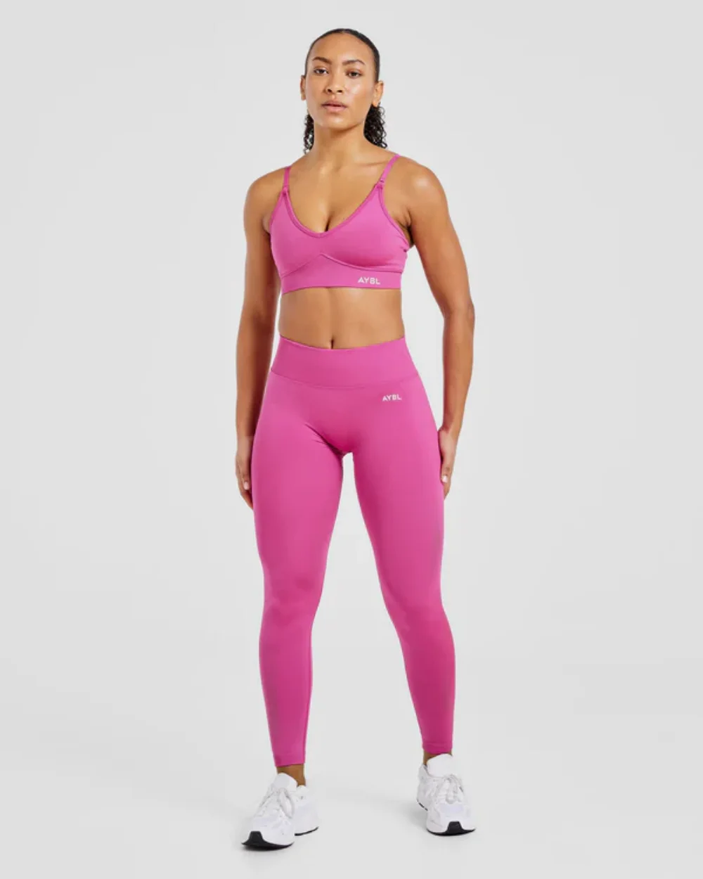 Sport-Yoga-Bekleidung für Damen: Nahtloser und atmungsaktiver Yoga-BH, unsichtbare und eng anliegende Hose, hautfreundlich und hochelastisch. – Detail 21