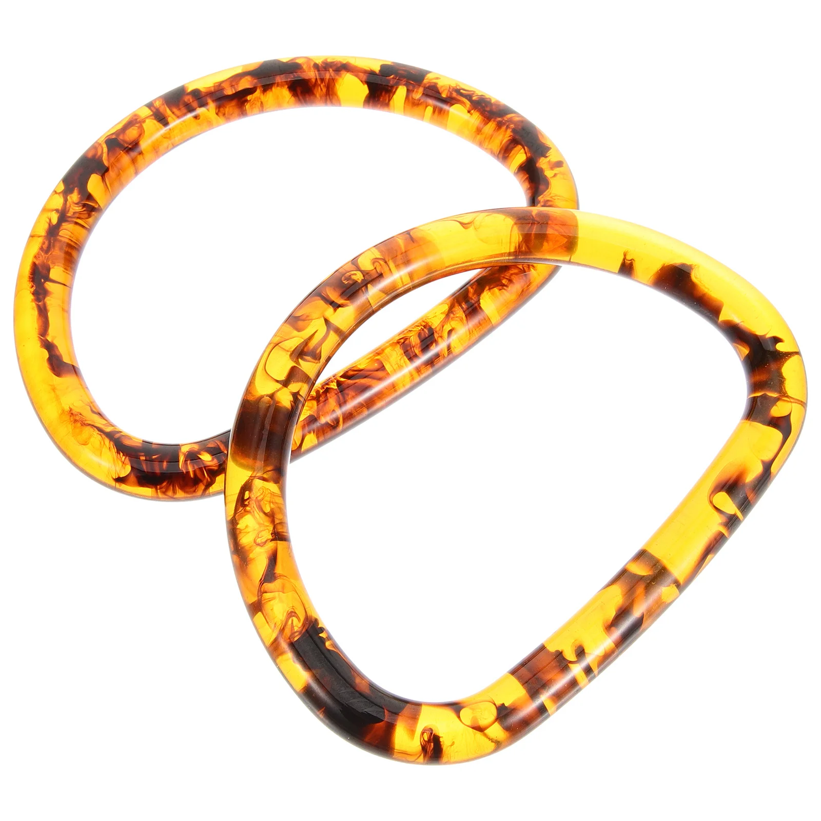 

2pcs 1 Pair Bag Replacement Handle D Shape For Diy Handbag Purse Handle Replacement Purse Handles Craft Bag Making Supplies