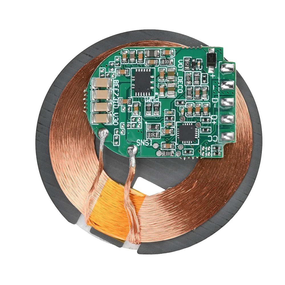 DC 5V/9V Transmitter Module with Coil Circuit Board 5W 10W 15W Magnetic Wireless Charger PCBA DIY Standard Accessories