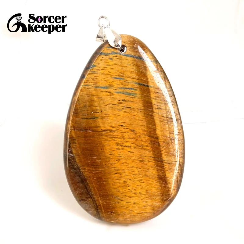 Real Female Natural Crystal Bijoux Femme Choker Necklaces Pendants Hand Made Iron Tiger Eye Stone Beads For Jewelry Making BA838