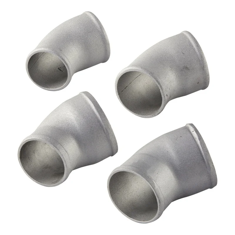 45 Degree Cast Aluminum OD Reducer Elbow 150mm Length Turbo Intercooler Tube 3‑2.5
