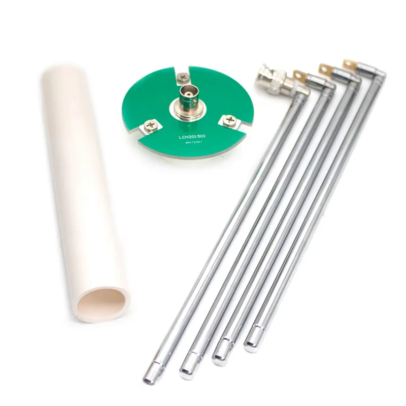 AA08-FM 송신기 안테나 캠퍼스 방송 텔레스코픽 안테나 65-375MHZ BNC Q9 RF HAM 라디오 증폭기