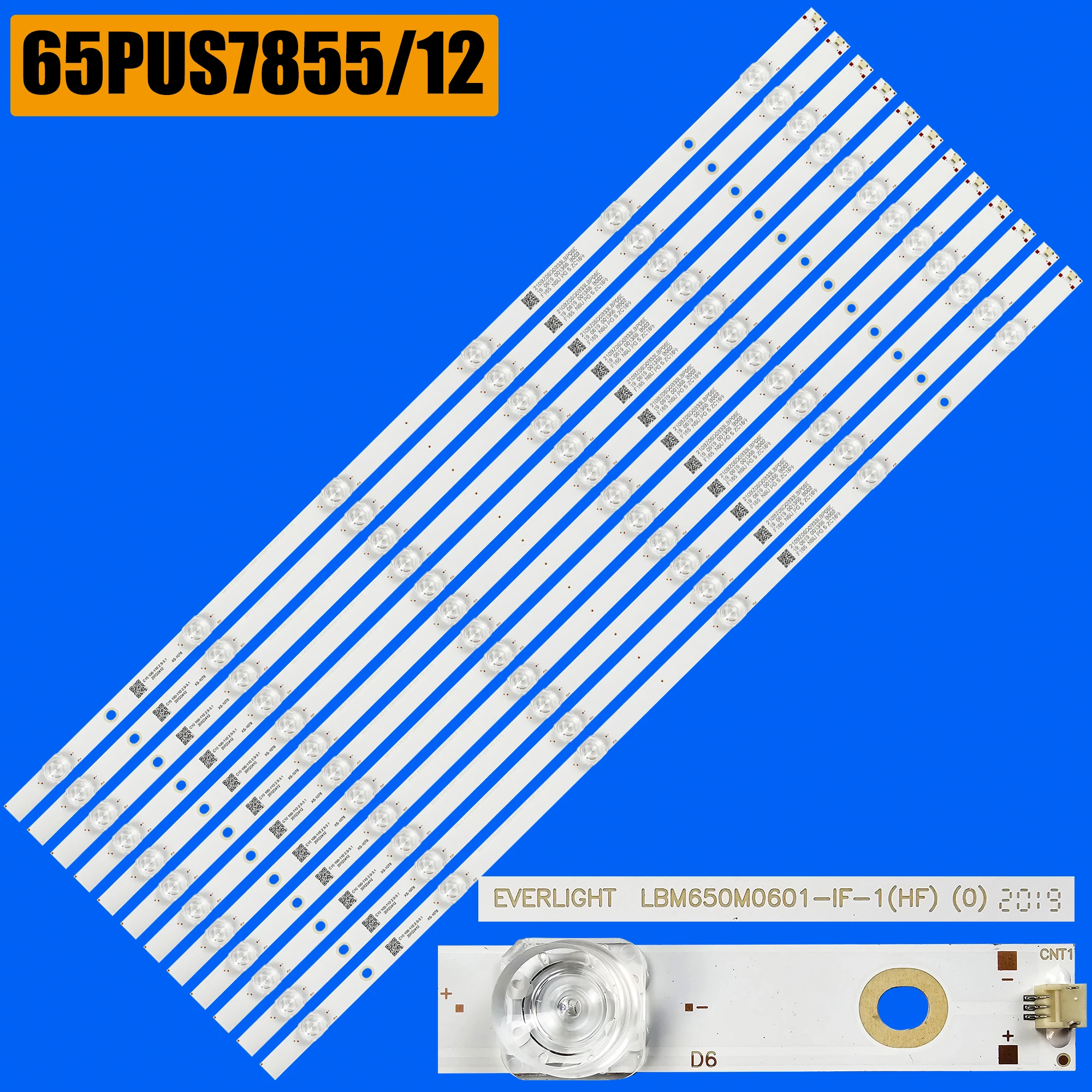 LED Backlight strip 6lamp For 65PUS6704 65PUS7805/12 65PUS7855/12 65PUS7304 65PUS6504/12 LB-GM3030-GJ0D226512X6PCT9-Y