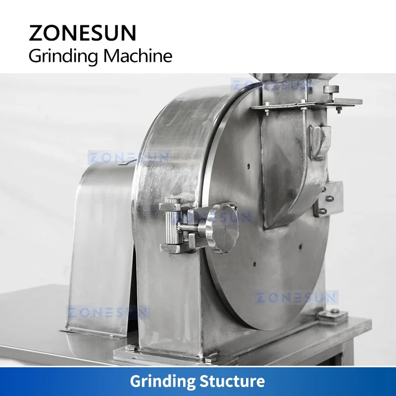 ZONESUN مطحنة مسحوق الفلفل الحار آلة طحن المسحوق فائقة الدقة معدات صنع الفلفل الحار ميرشي ZS-PGM320